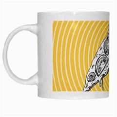 Pop Art Pizza White Mugs