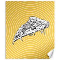 Pop Art Pizza Canvas 8  X 10  by Valentinaart