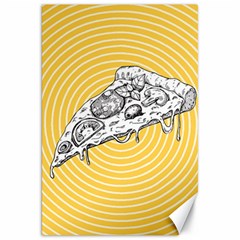 Pop Art Pizza Canvas 20  X 30  by Valentinaart