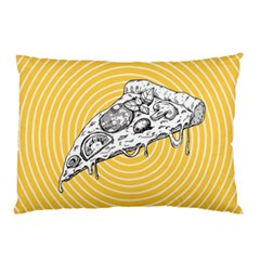 Pop Art Pizza Pillow Case by Valentinaart