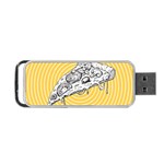 Pop art pizza Portable USB Flash (Two Sides) Front