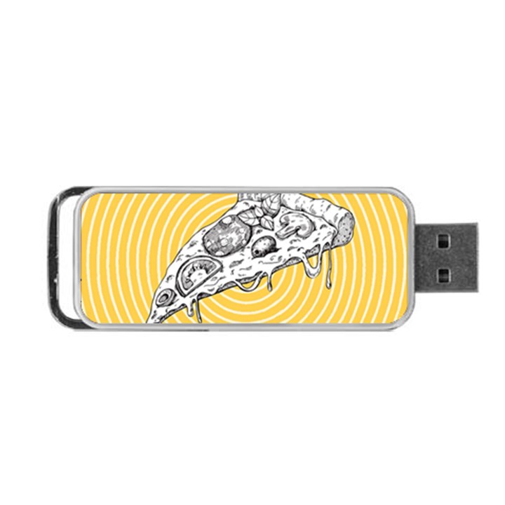 Pop art pizza Portable USB Flash (Two Sides)