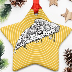 Pop Art Pizza Ornament (star) by Valentinaart