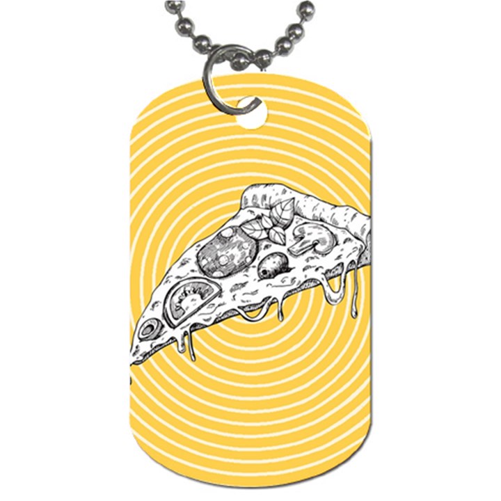 Pop art pizza Dog Tag (One Side)