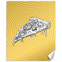 Pop Art Pizza Canvas 16  X 20  by Valentinaart