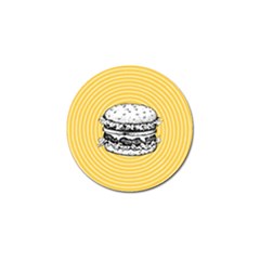 Pop Art Hamburger  Golf Ball Marker by Valentinaart