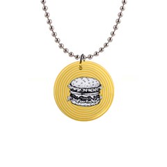 Pop Art Hamburger  Button Necklaces by Valentinaart