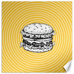 Pop Art Hamburger  Canvas 12  X 12  by Valentinaart