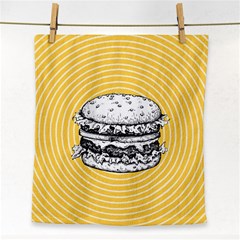 Pop Art Hamburger  Face Towel by Valentinaart