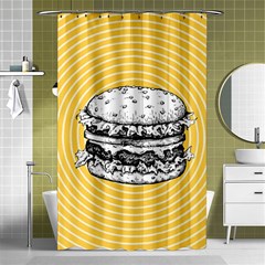 Pop Art Hamburger  Shower Curtain 48  X 72  (small)  by Valentinaart