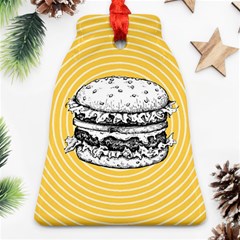 Pop Art Hamburger  Bell Ornament (two Sides) by Valentinaart