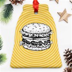 Pop art Hamburger  Bell Ornament (Two Sides) Front