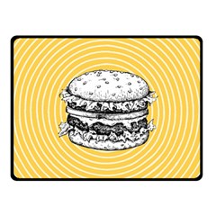 Pop Art Hamburger  Double Sided Fleece Blanket (small)  by Valentinaart