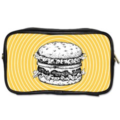 Pop Art Hamburger  Toiletries Bag (one Side) by Valentinaart