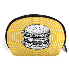 Pop Art Hamburger  Accessory Pouch (large) by Valentinaart