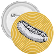 Pop Art Hot Dog 3  Buttons by Valentinaart