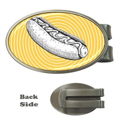 Pop Art Hot Dog Money Clips (oval)  by Valentinaart