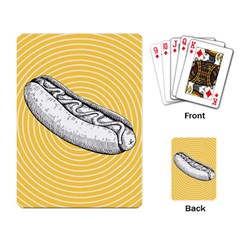 Pop Art Hot Dog Playing Cards Single Design by Valentinaart