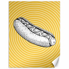 Pop Art Hot Dog Canvas 12  X 16  by Valentinaart