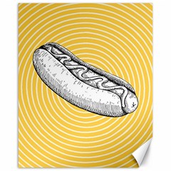 Pop Art Hot Dog Canvas 16  X 20  by Valentinaart