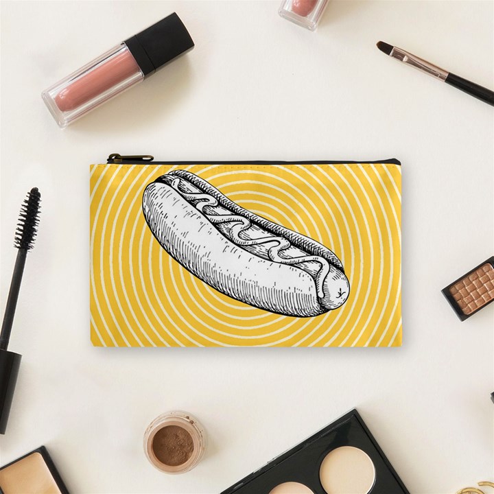 Pop art hot dog Cosmetic Bag (Small)