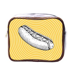 Pop Art Hot Dog Mini Toiletries Bag (one Side) by Valentinaart