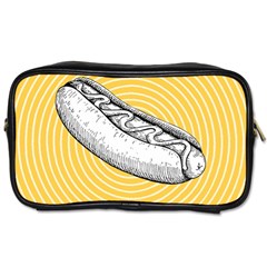 Pop Art Hot Dog Toiletries Bag (one Side) by Valentinaart