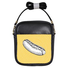 Pop Art Hot Dog Girls Sling Bag by Valentinaart