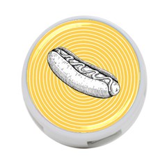 Pop Art Hot Dog 4-port Usb Hub (two Sides) by Valentinaart