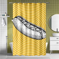 Pop Art Hot Dog Shower Curtain 48  X 72  (small)  by Valentinaart