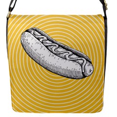 Pop Art Hot Dog Flap Closure Messenger Bag (s) by Valentinaart