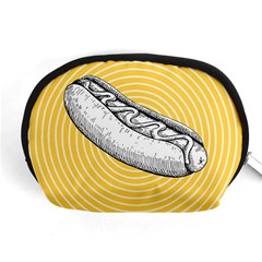 Pop Art Hot Dog Accessory Pouch (medium) by Valentinaart