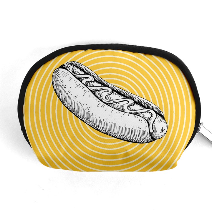 Pop art hot dog Accessory Pouch (Medium)