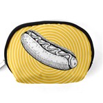 Pop art hot dog Accessory Pouch (Medium) Back