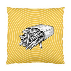 Pop Art French Fries Standard Cushion Case (two Sides) by Valentinaart