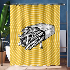 Pop Art French Fries Shower Curtain 60  X 72  (medium)  by Valentinaart