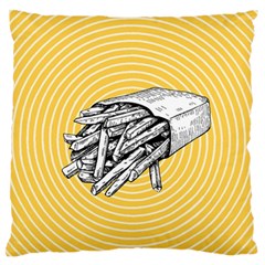 Pop Art French Fries Standard Flano Cushion Case (one Side) by Valentinaart