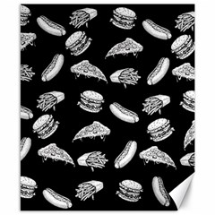 Fast Food Pattern Canvas 8  X 10  by Valentinaart