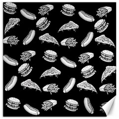 Fast Food Pattern Canvas 16  X 16  by Valentinaart