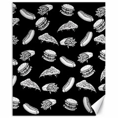 Fast Food Pattern Canvas 16  X 20  by Valentinaart