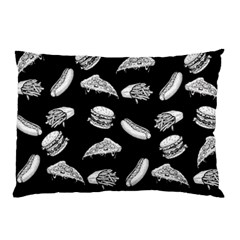 Fast Food Pattern Pillow Case by Valentinaart