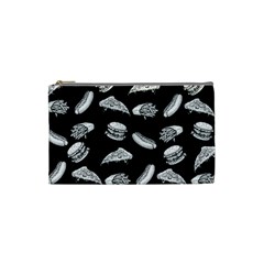 Fast Food Pattern Cosmetic Bag (small) by Valentinaart