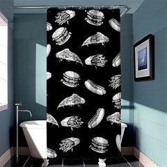 Fast Food Pattern Shower Curtain 36  X 72  (stall)  by Valentinaart