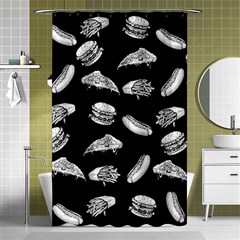 Fast Food Pattern Shower Curtain 48  X 72  (small)  by Valentinaart