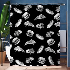 Fast Food Pattern Shower Curtain 60  X 72  (medium)  by Valentinaart