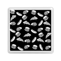 Fast Food Pattern Memory Card Reader (square) by Valentinaart