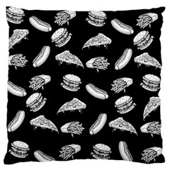 Fast Food Pattern Standard Flano Cushion Case (one Side) by Valentinaart