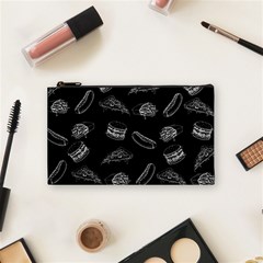 Fast Food Pattern Cosmetic Bag (small) by Valentinaart