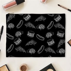 Fast Food Pattern Cosmetic Bag (xl) by Valentinaart