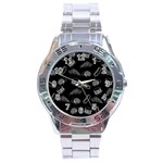 Fast food pattern Stainless Steel Analogue Watch Front